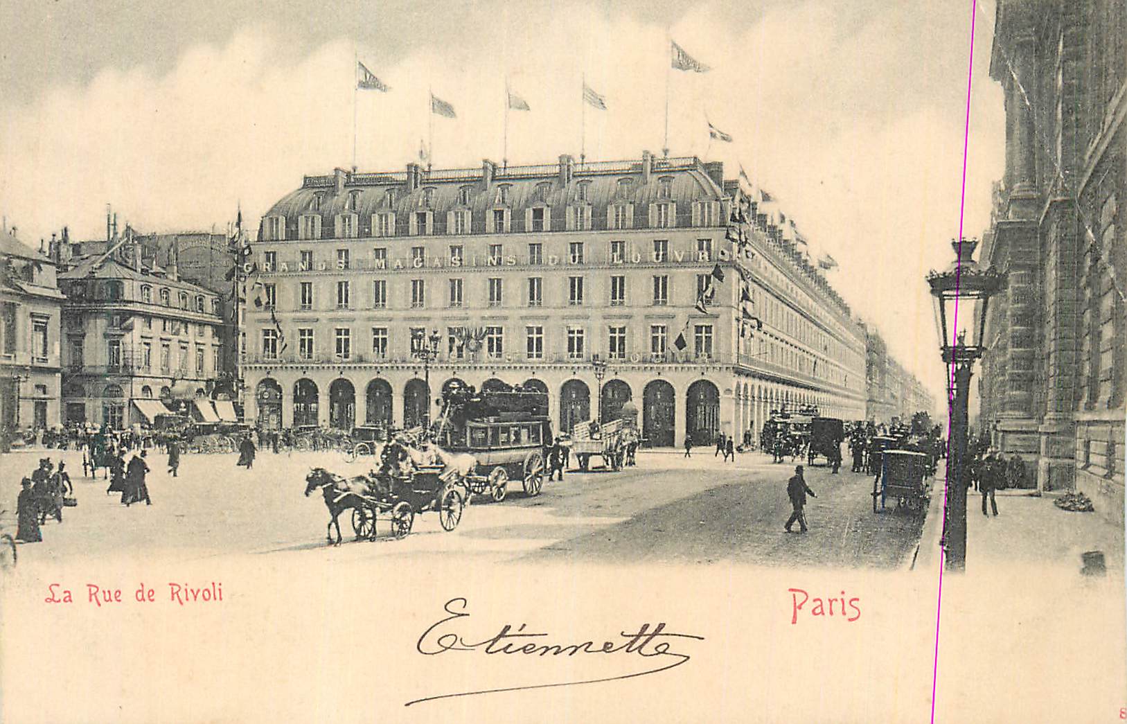 CPA Paris La Rue de Rivoli