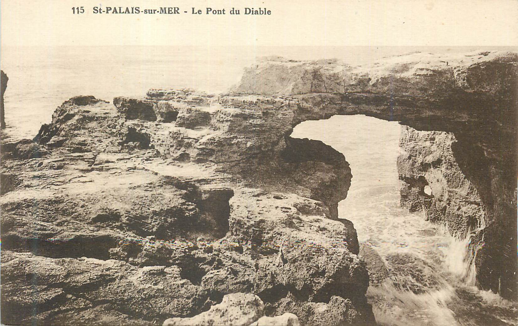 St-Palais-sur-Mer — Le Pont du Diable — éditeur inconnu, n° 115
