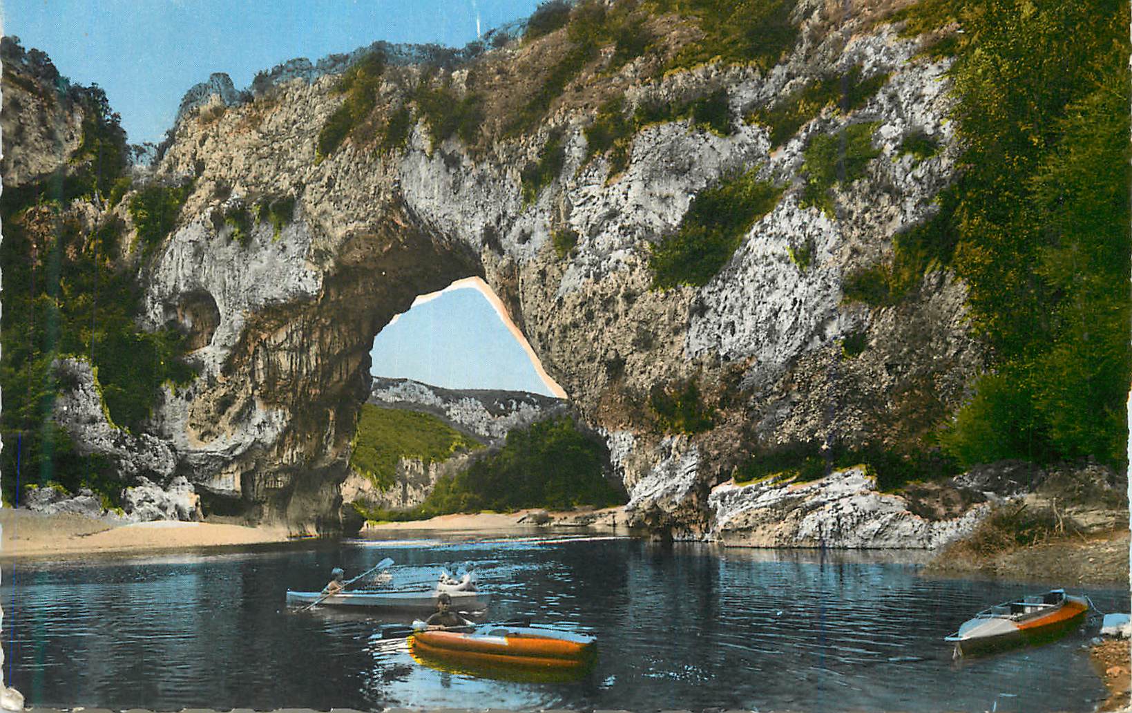 CPM Les Gorges de l'Ardeche Les Grands Paysages du Vivarais Le Pont d'Arc