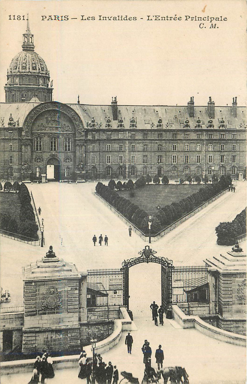 CPA Paris Les Invalides L'Entree Principale