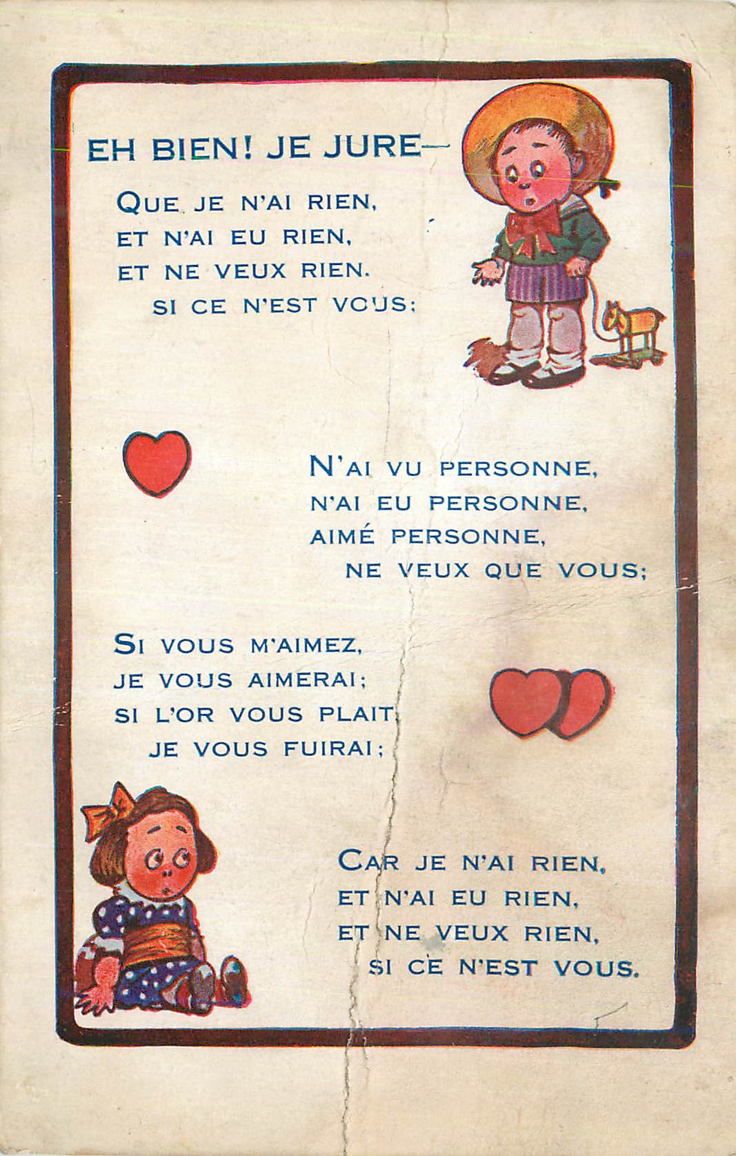 CPA Eh Bien Je Jure Paul Heckscher Paris