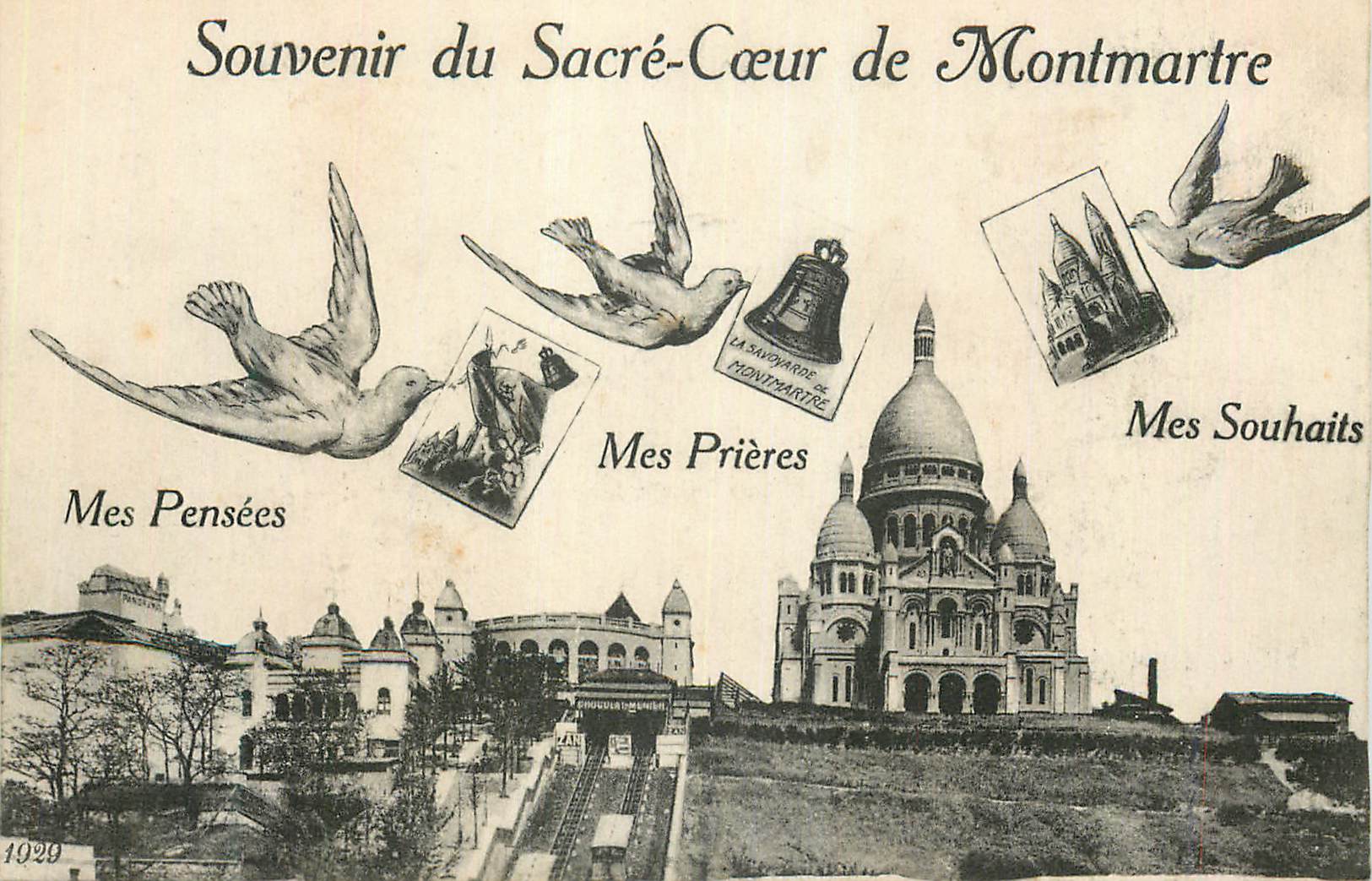 Sacré-Cœur de Montmartre — Souvenir du Sacré-Cœur de Montmartre — 1929