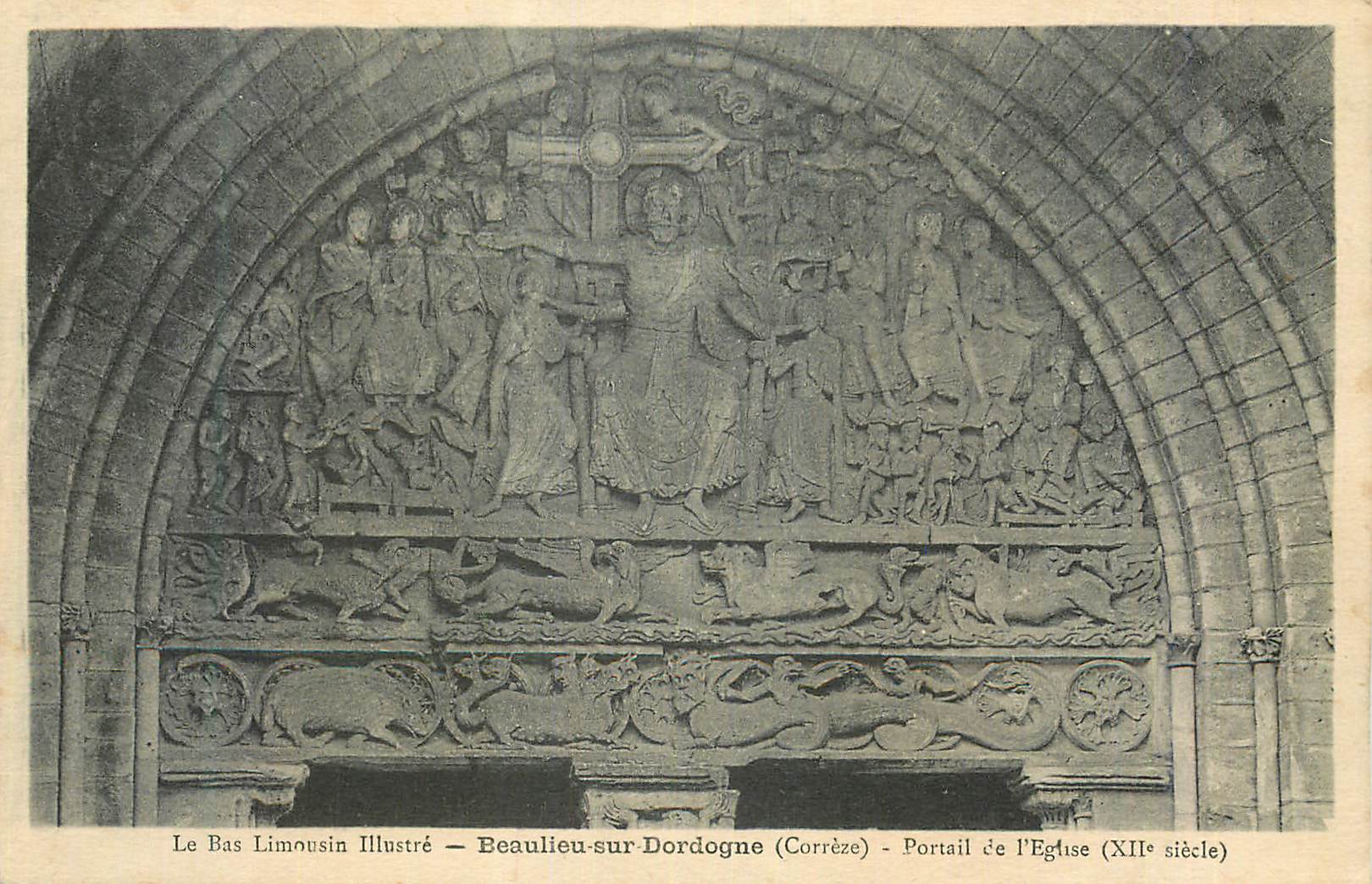 CPA Beaulieu sur Dordogne (Correze) Le Bas Limousin Illustre Portail de l'Eglise (XIIe Siecle)