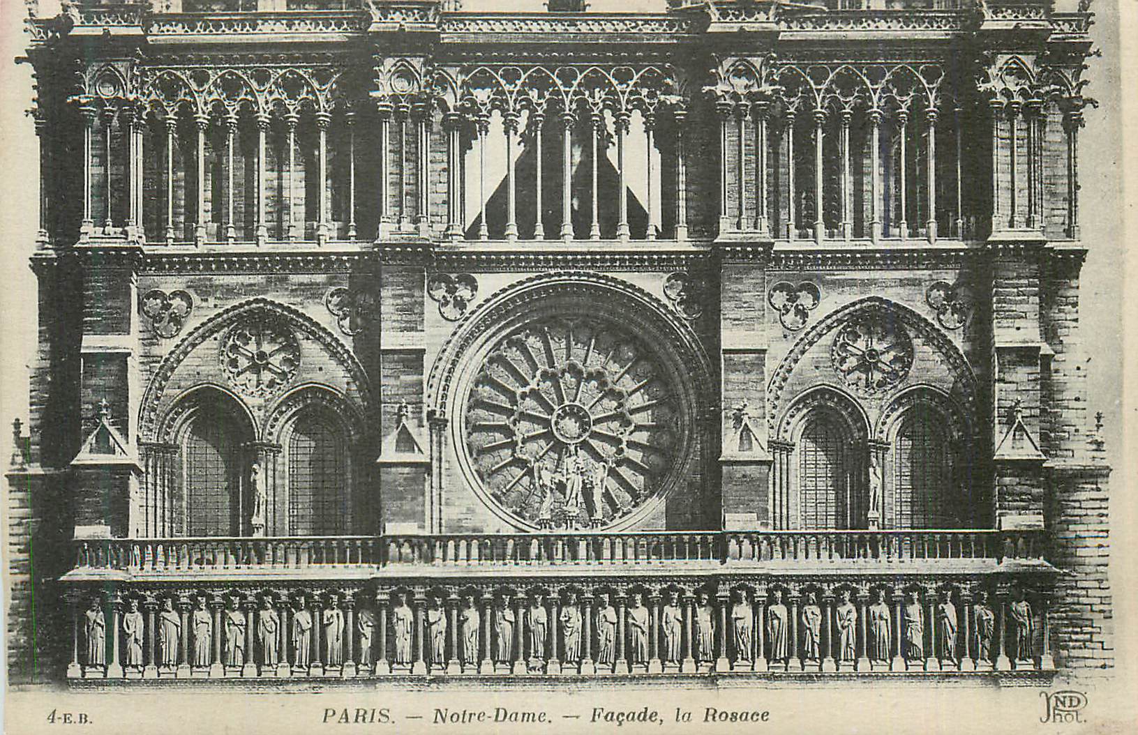 CPA Paris Notre Dame Facade La Rosace