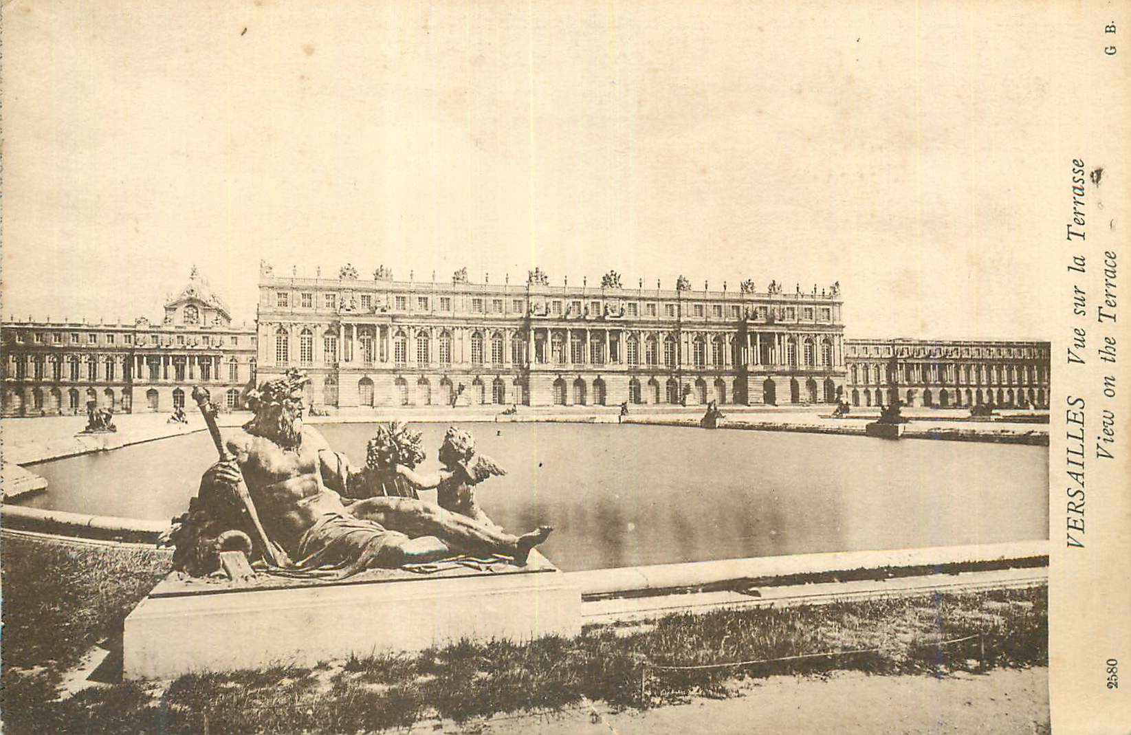 CPA Versailles Vue sur la Terrasse