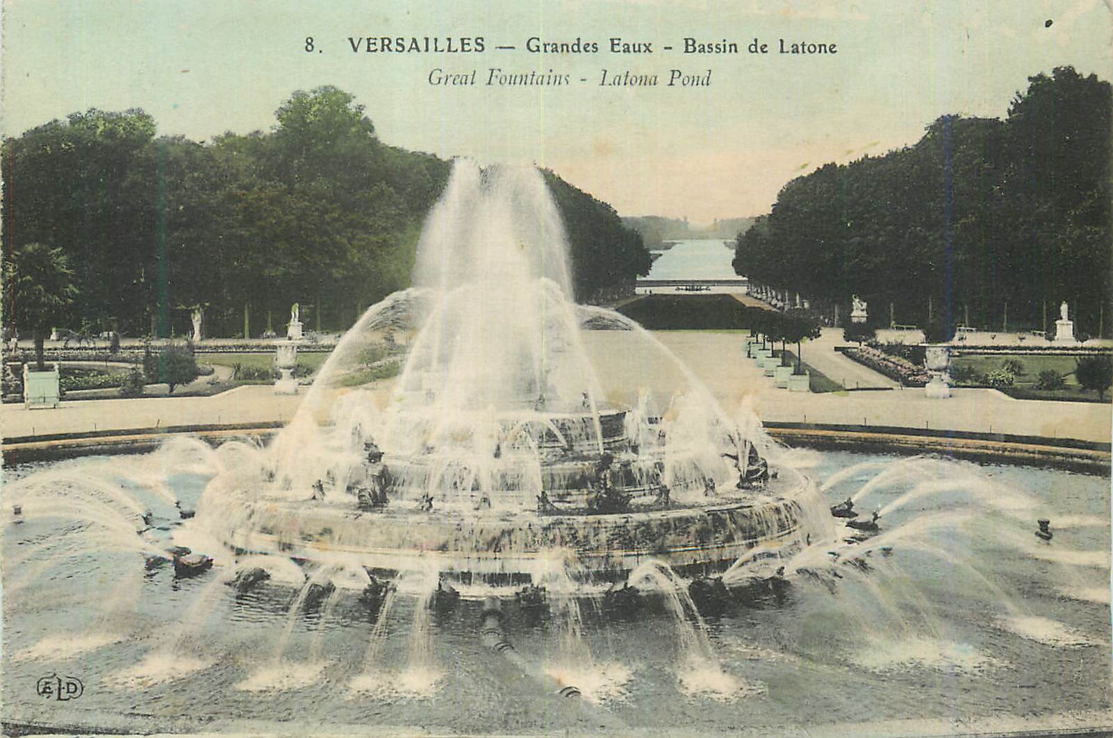 CPA Versailles Grandes Eaux Bassin de Latone