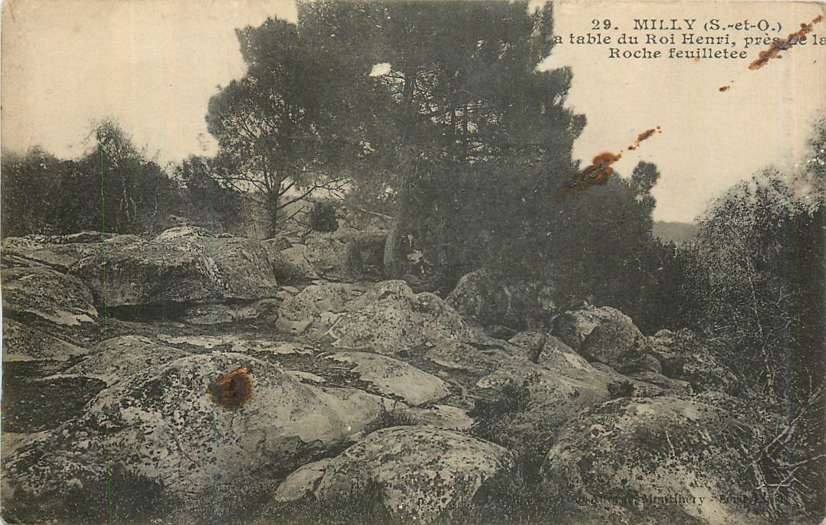 CPA Milly (S et O) La Table du Roi Henri pres  de la Roche Feuilletee