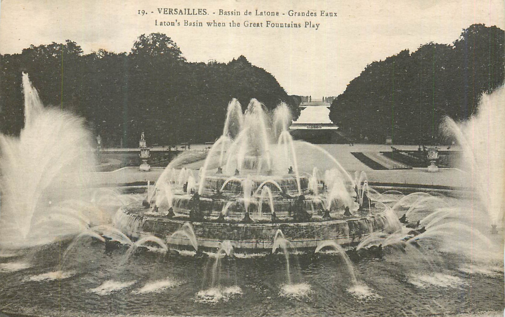 CPA Versailles Bassin de Latone Grandes Eaux