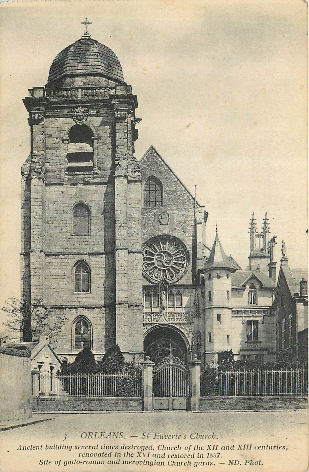 CPA Orleans St Euverte's Church