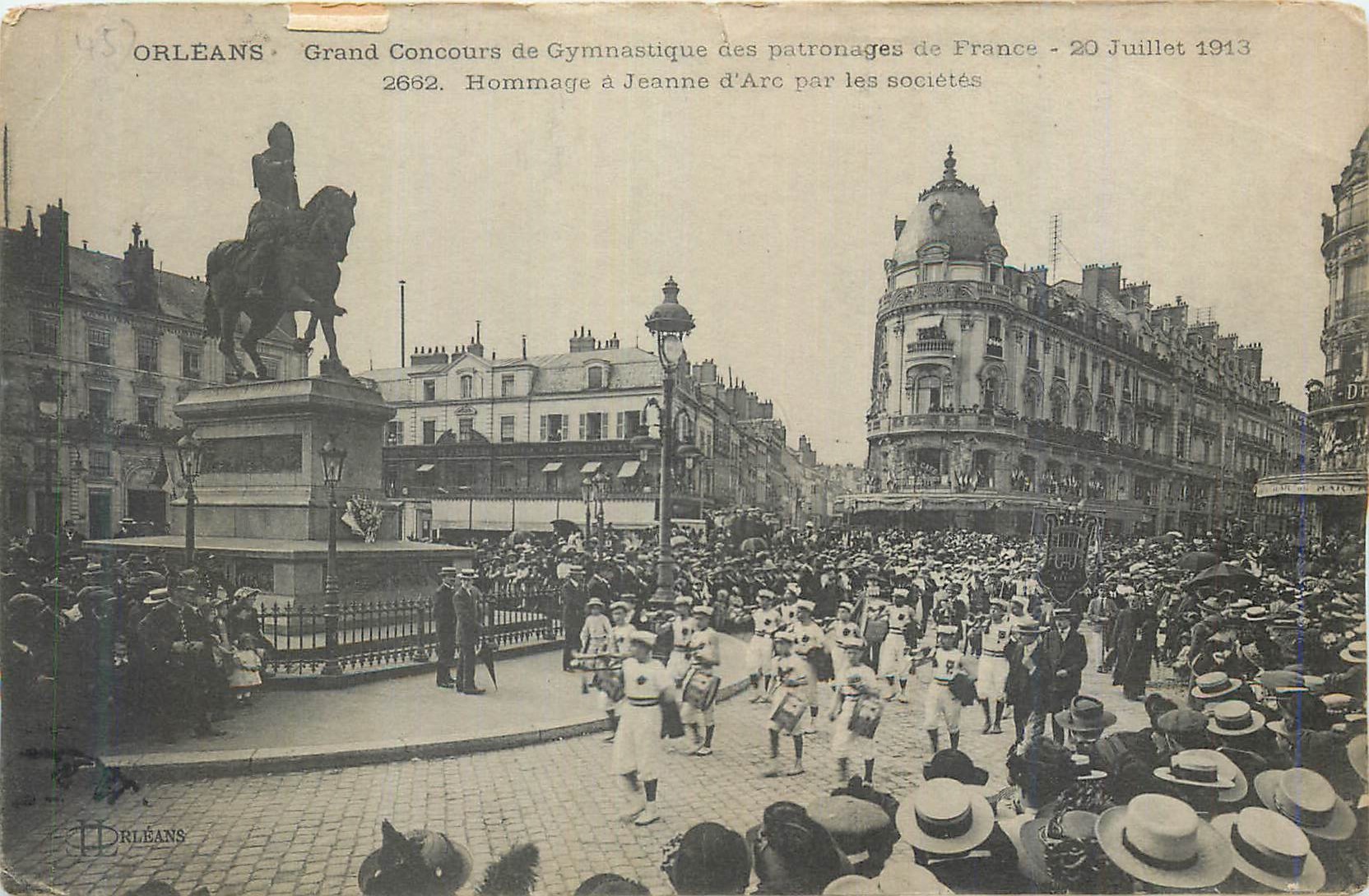 CPA Orleans Grand Concours de Gymnastique des Patronagesde France 20 Juillet 1913