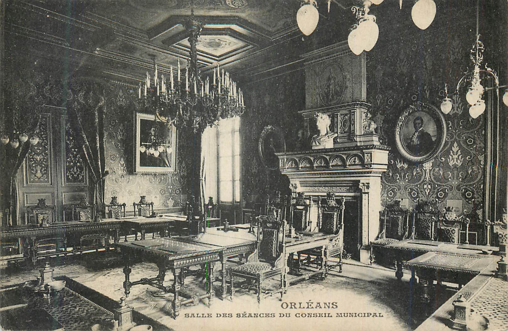 CPA Orleans Salle des Seances du Conseil Municipal