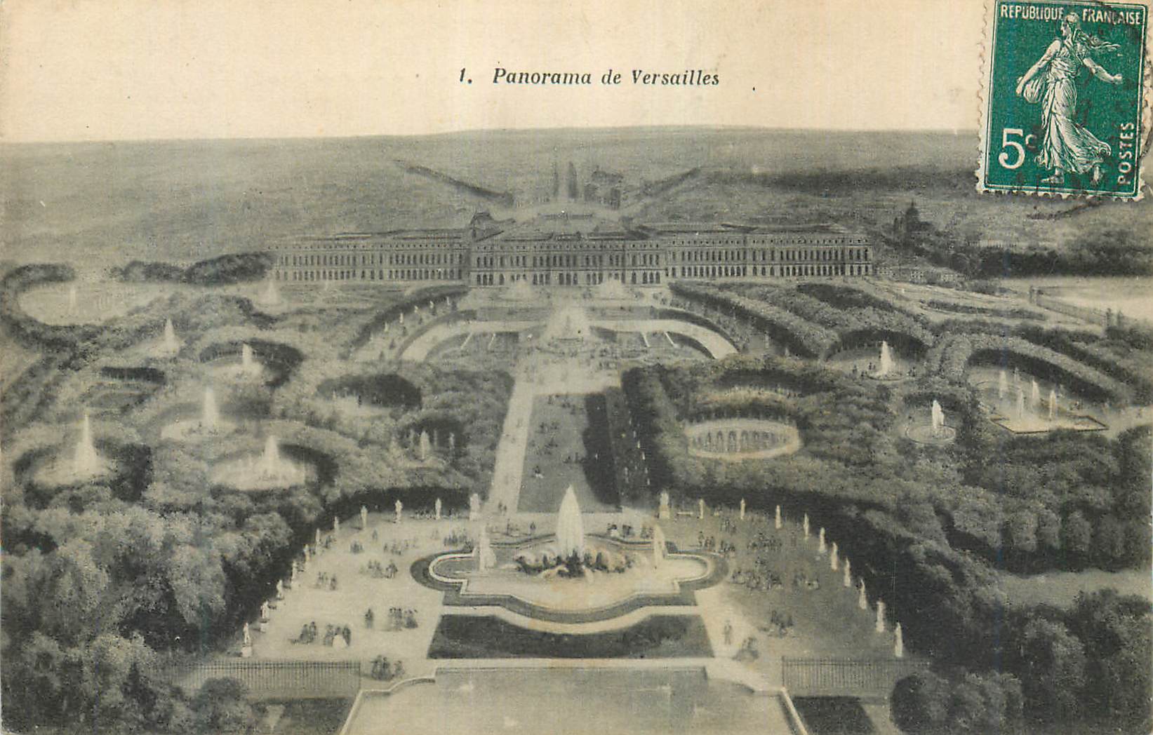 CPA Panorama de Versailles