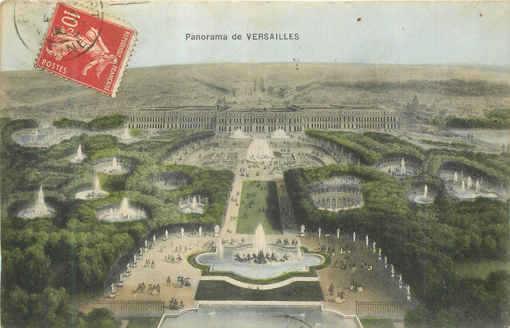 CPA Panorama de Versailles