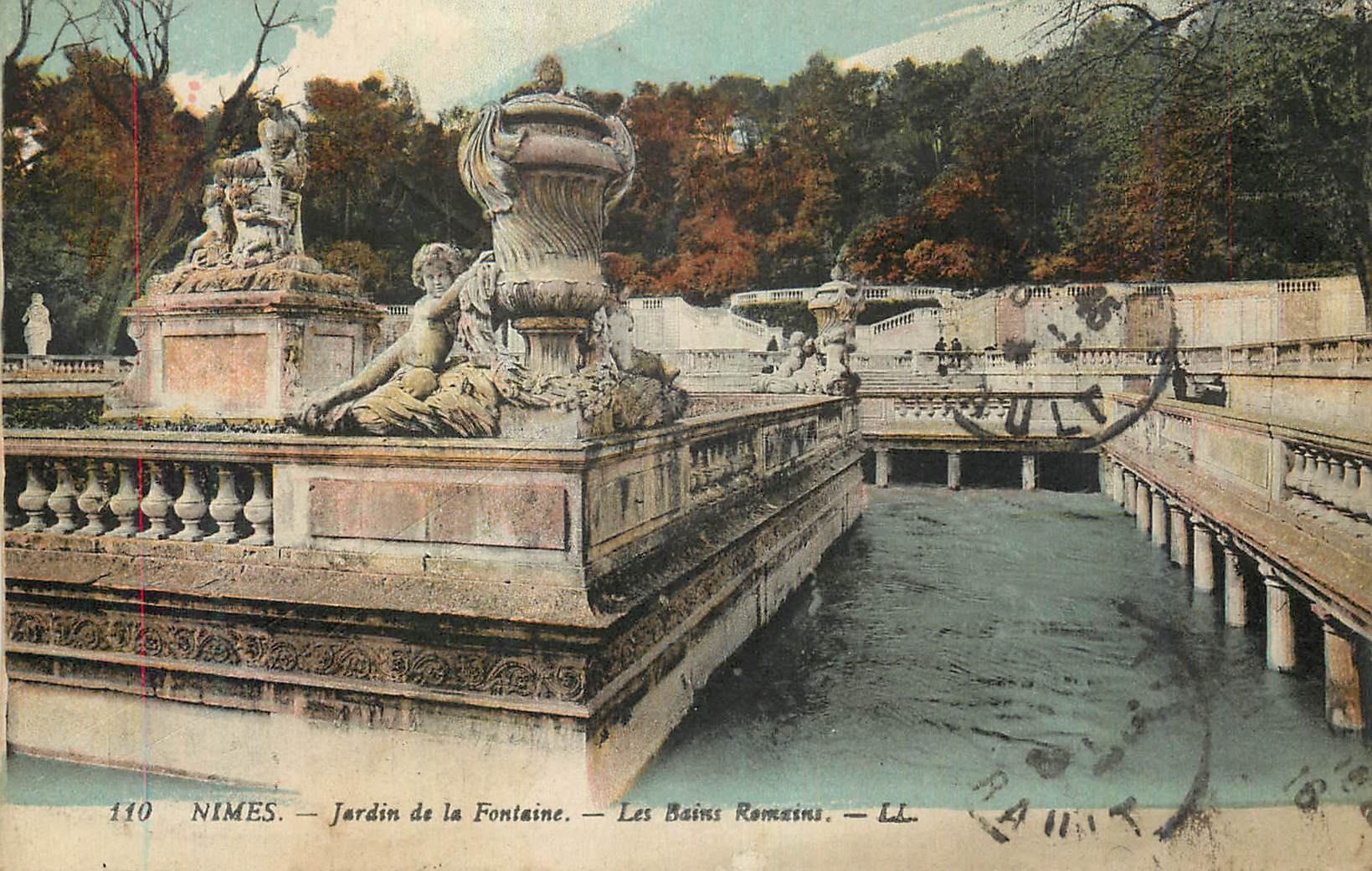 Nîmes — Jardin de la Fontaine — Les Bains Romains — LL. — N° 110