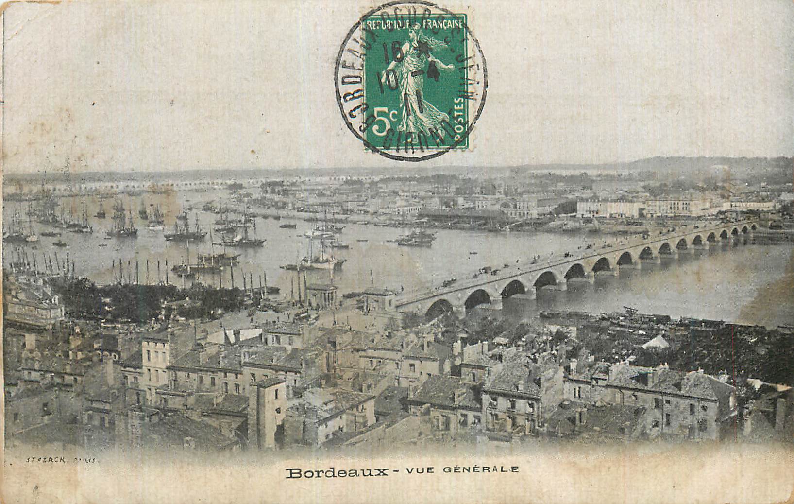 CPA Bordeaux Vue Generale