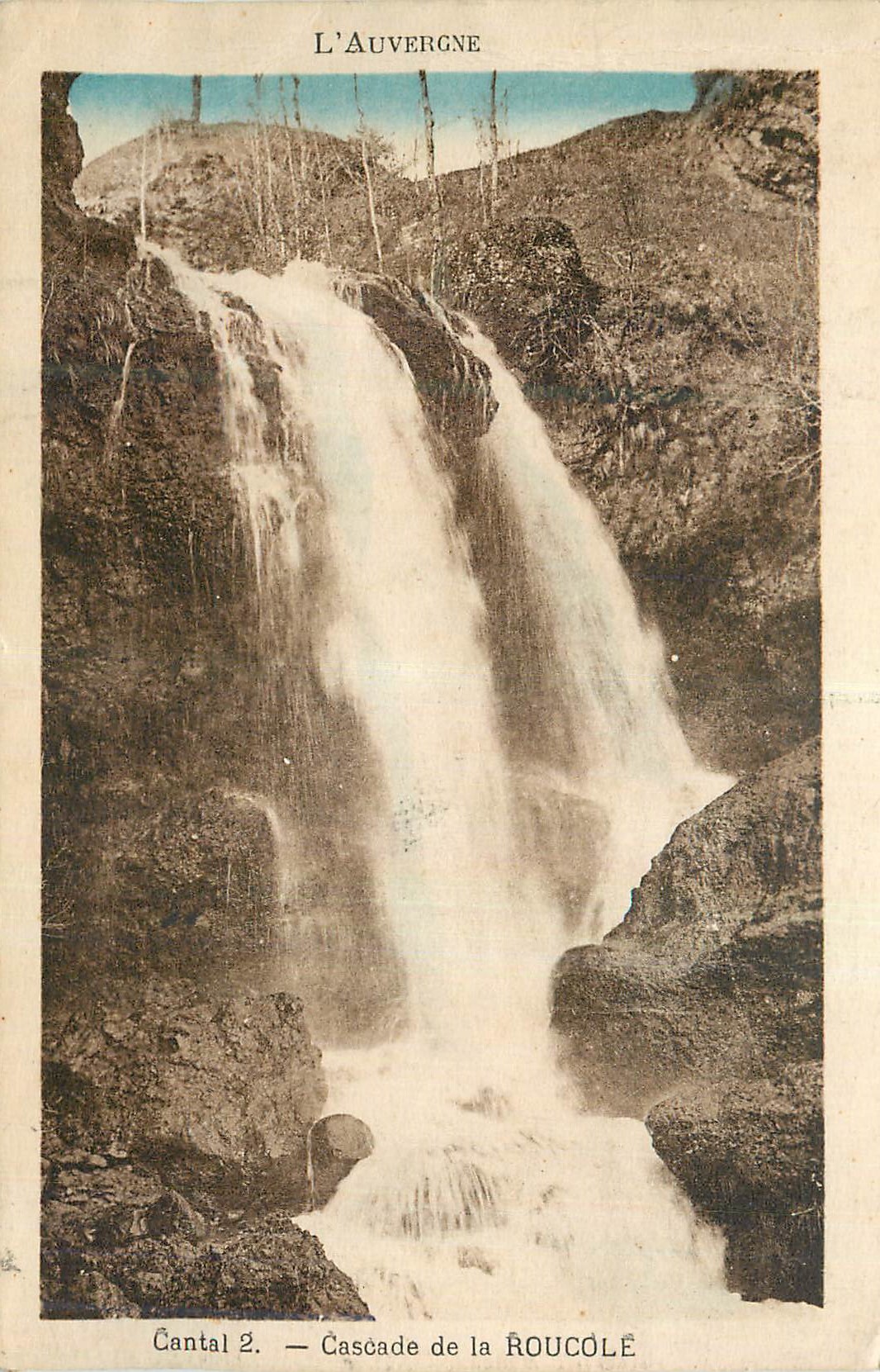 CPA Cantal L'Auvergne Cascade de la Roucole