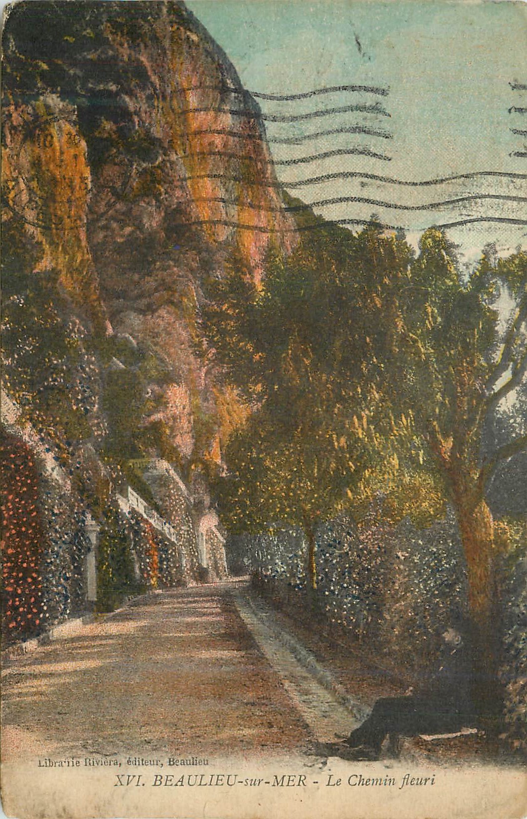 CPA Beaulieu sur Mer Le Chemin Fleuri