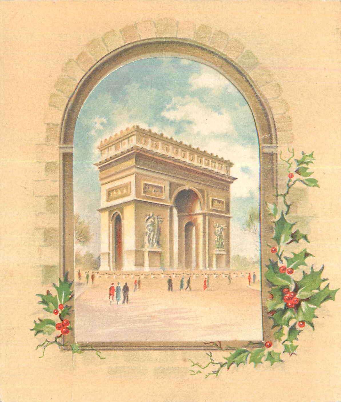 CPA Fleurs Paris Arx de Triomphe