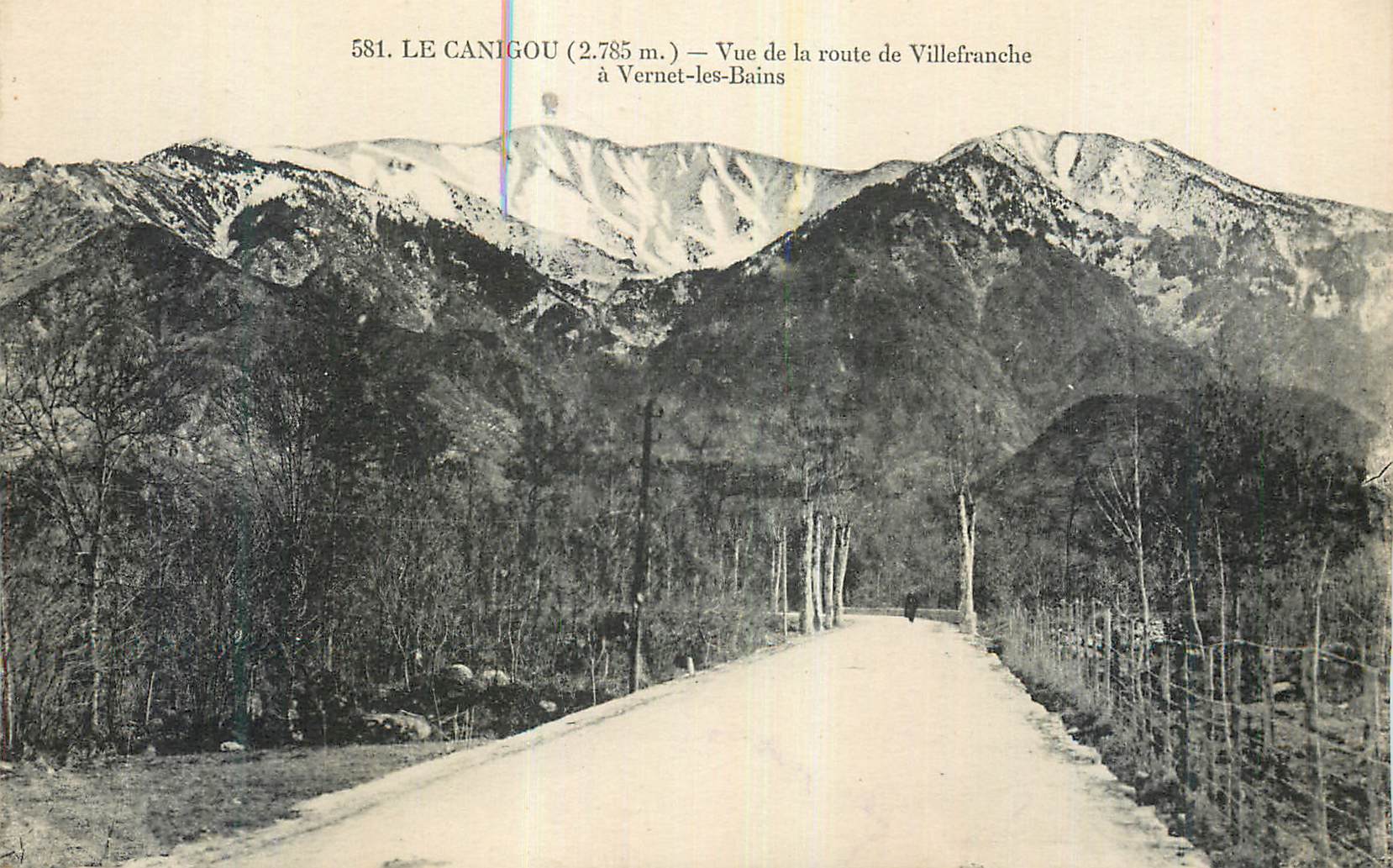 CPA Le Canigou (2785 m) Vue de la Route de Villefranche a Vernet les Bains