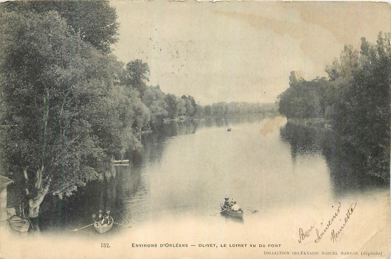 CPA Environs d'Orleans Olivet Le Loiret vu du Pont