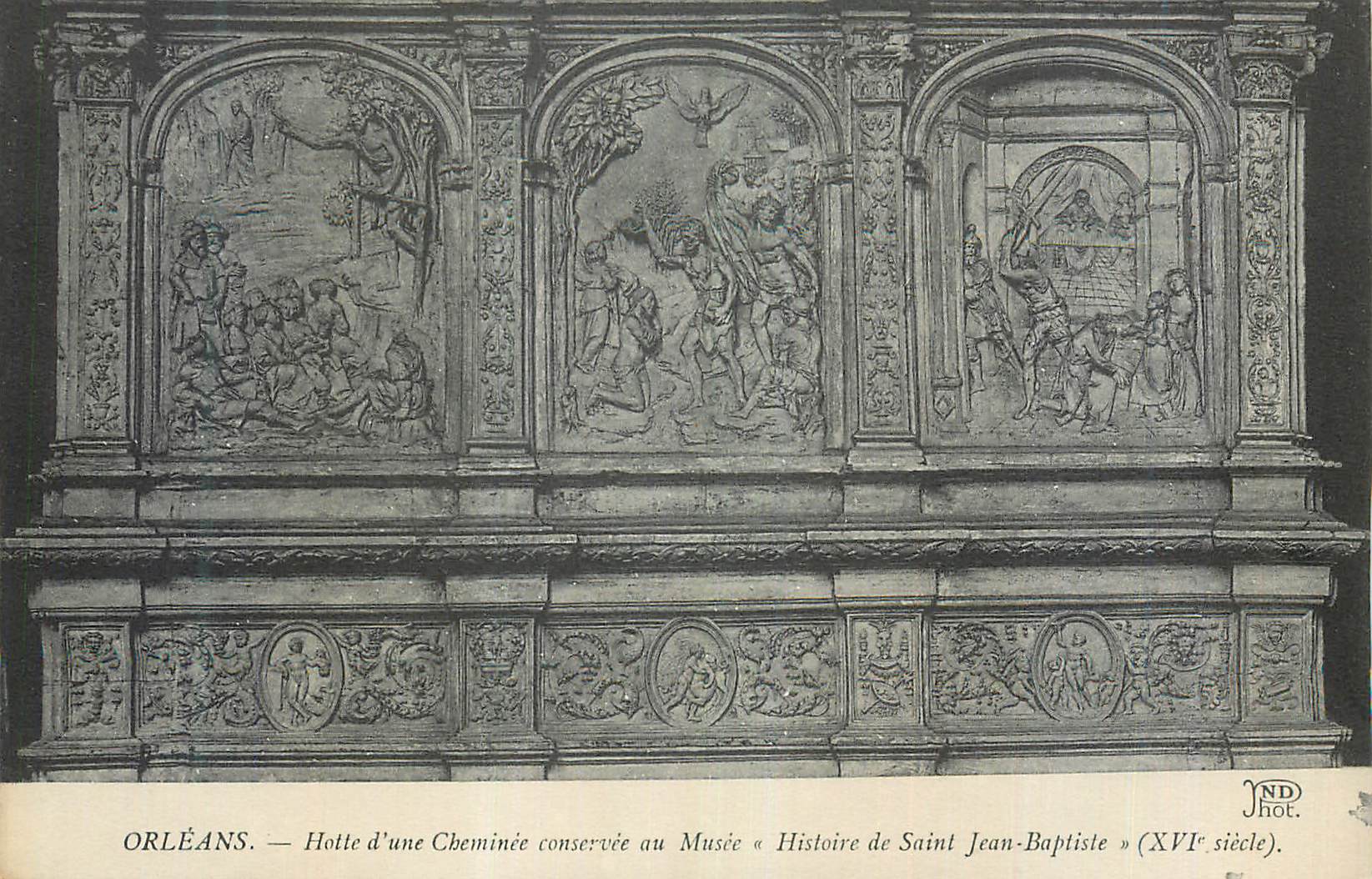 CPA Orleans Hotte d'une Cheminee Conservee au Musee Histoire de Saint Jean Baptiste