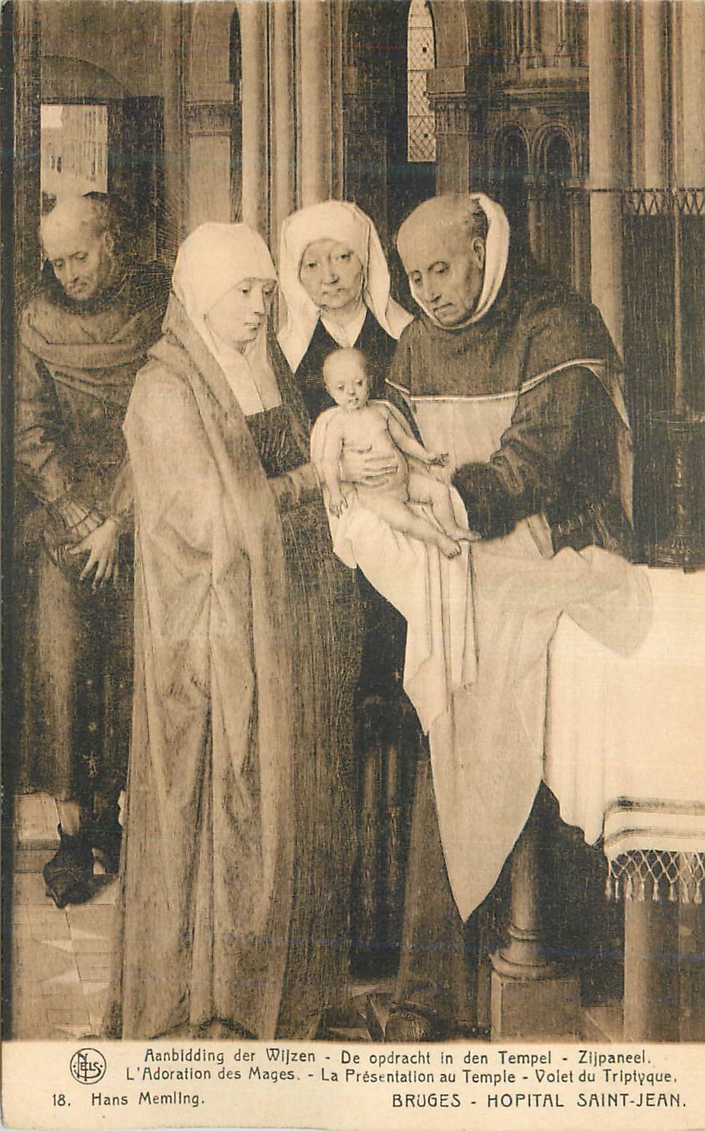 CPA Bruges Hopital Saint Jean L'Adoration des Mages La Presentation au Temple