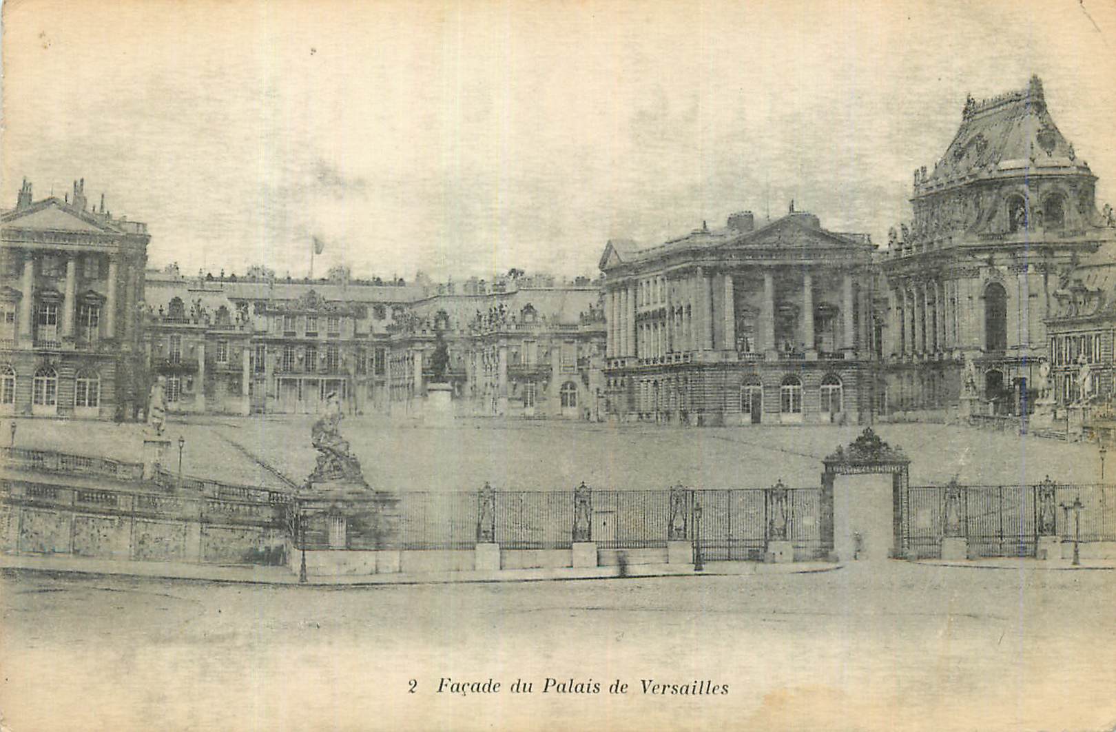 CPA Facade du Palais de Versailles