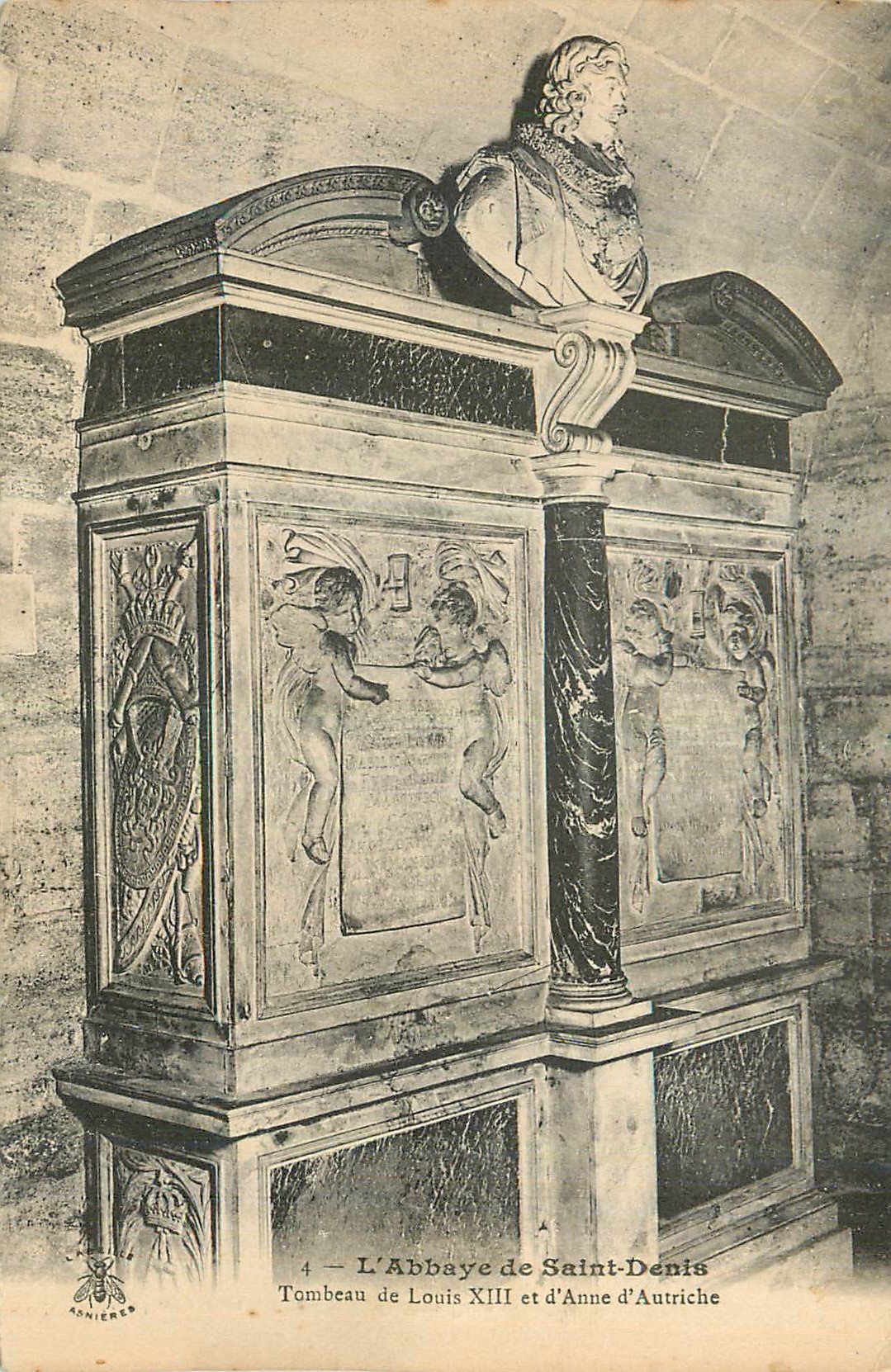 Tombeau de Louis XIII et d'Anne d'Autriche — L'Abbaye de Saint-Denis — ASNIÈRES