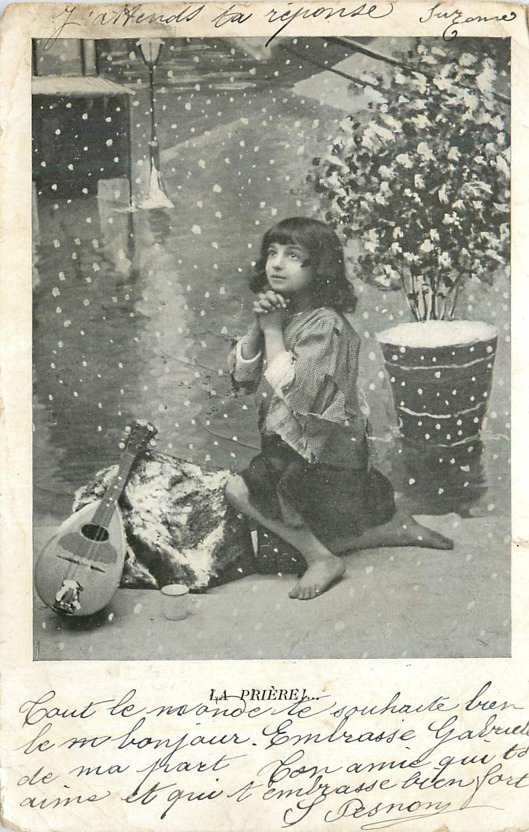 CPA La Priere