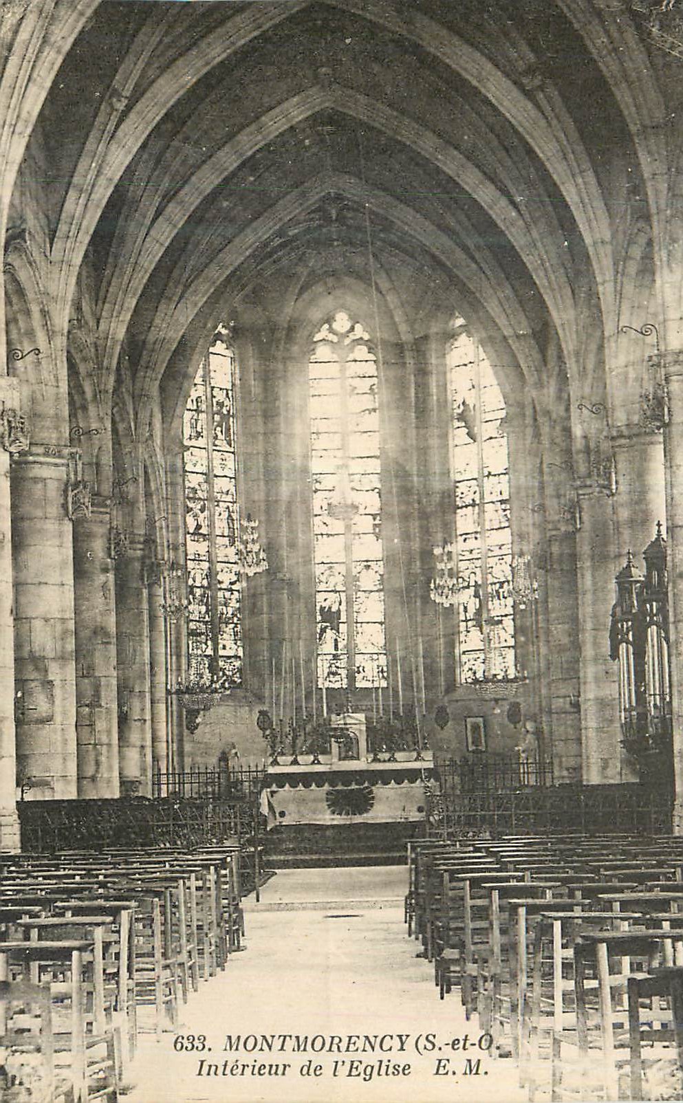 Intérieur de l'église — Montmorency (S.-et-O) — E.M. n°633