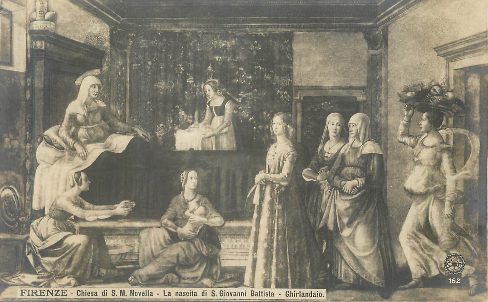 CPA Firenze Chiesa di S M Novella La Nascita di S Giovanni Battista