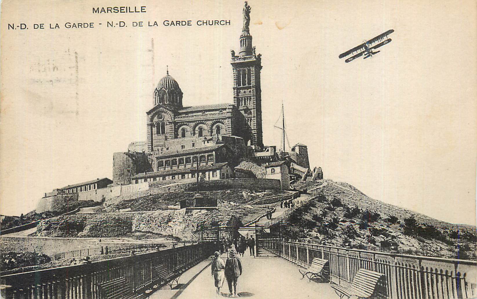CPA Marseille N D La Garde Avion Aviation