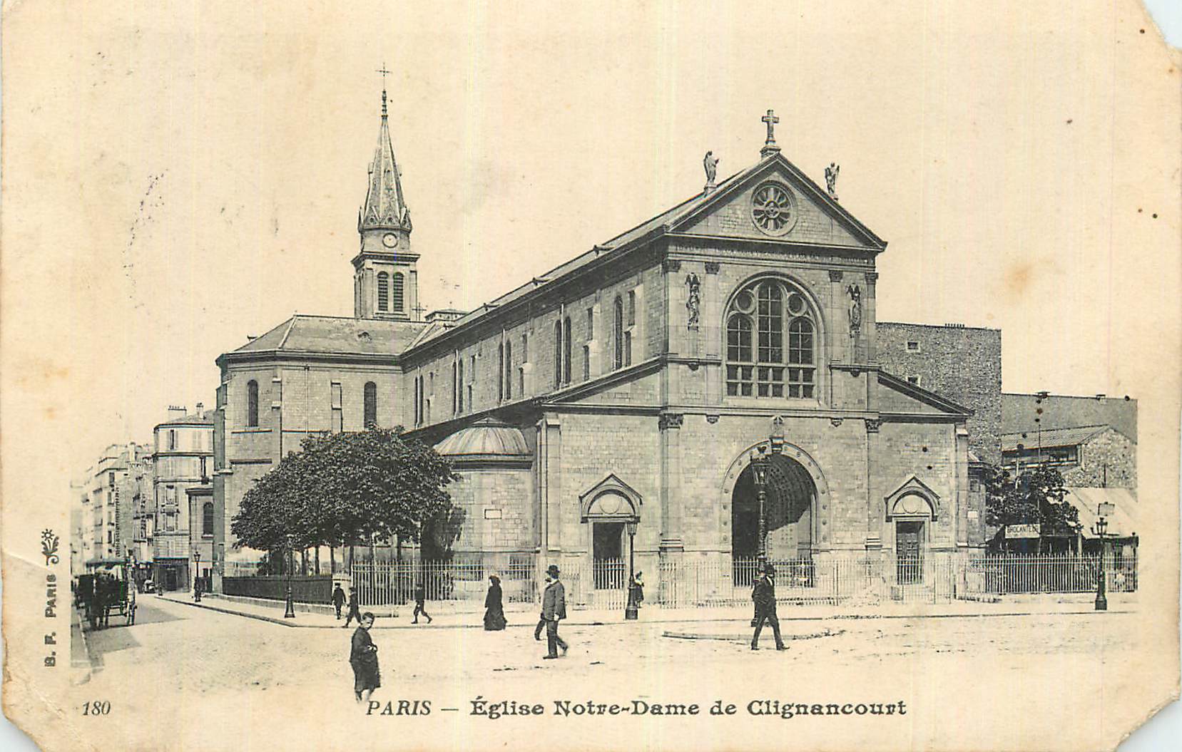 Paris — Église Notre-Dame de Clignancourt — B. E. Paris, n° 180