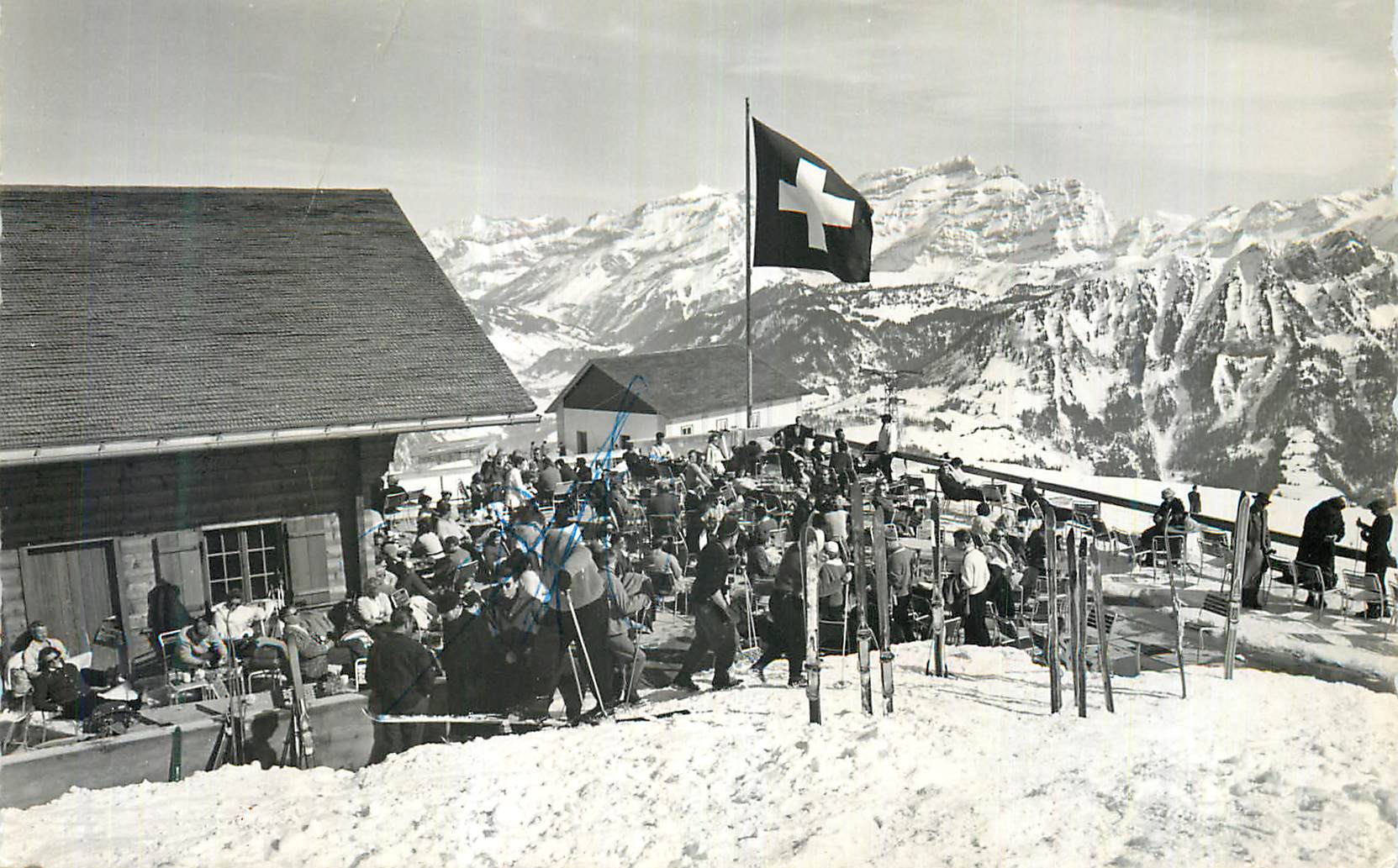 CPM Leysin Restaurant de la Berneuse au fond les Diablerets