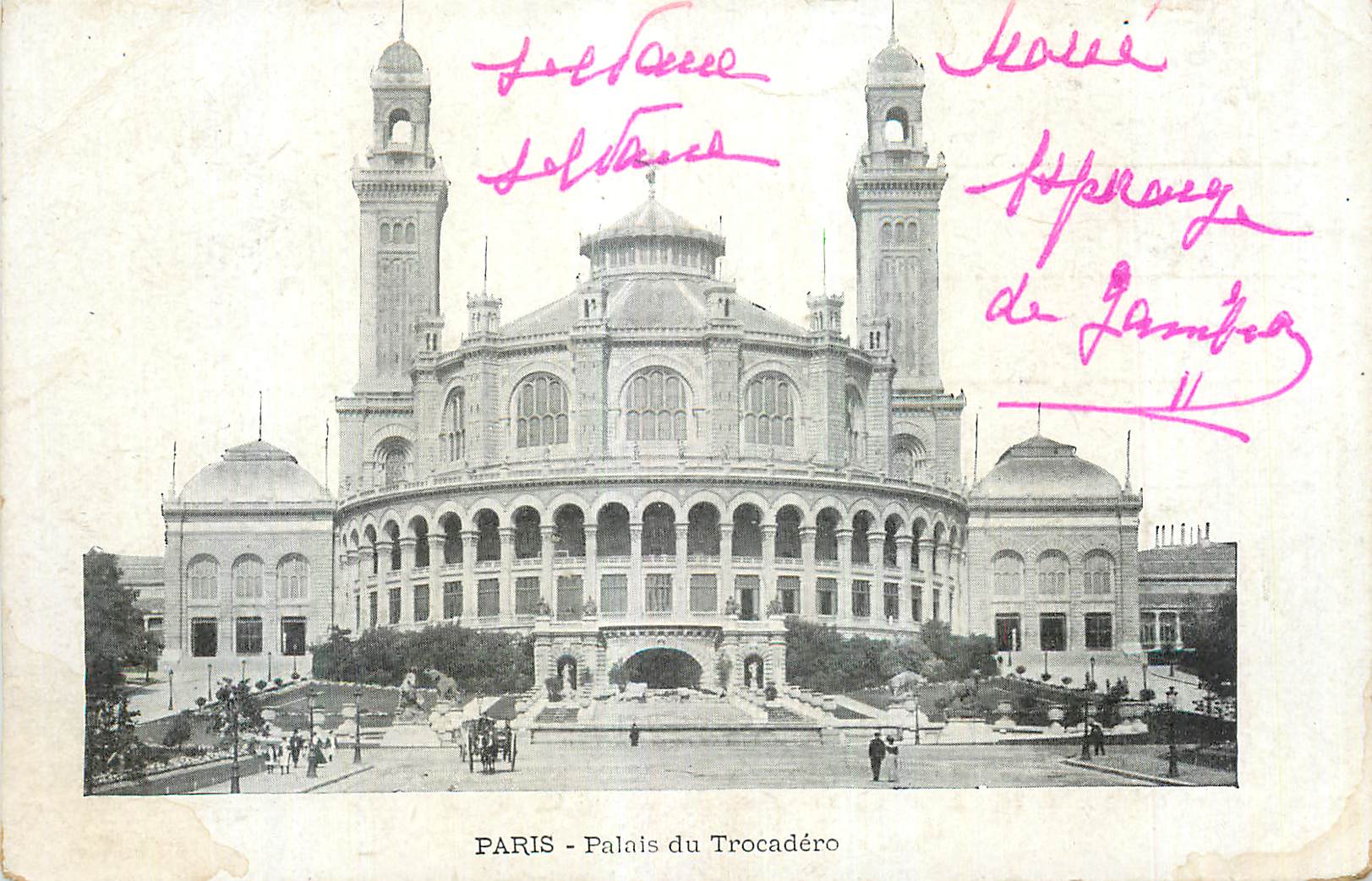 CPA Paris Palais du Trocadero