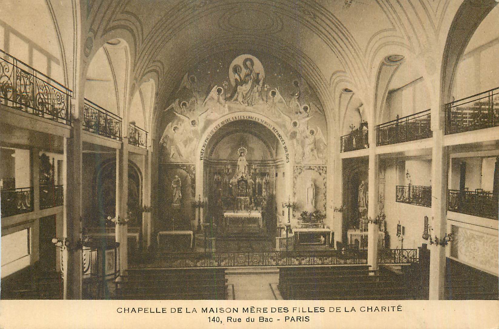 CPA Paris Chapelle de la Maison Mere des Filles de la Charite