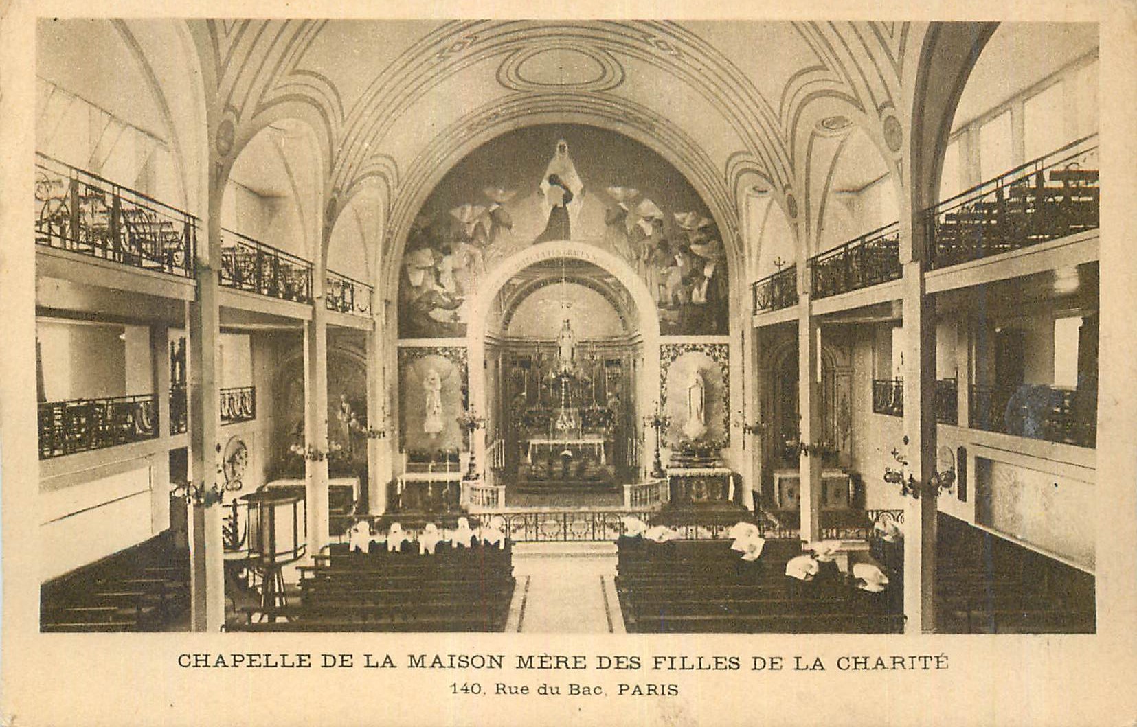 CPA Paris Chapelle de la Maison Mere des Filles de la Charite