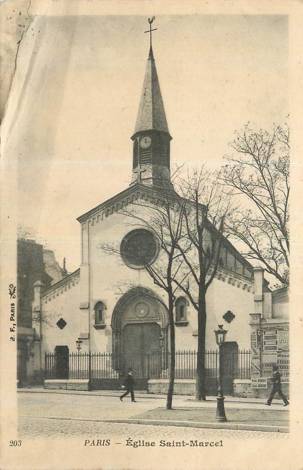 CPA Paris Eglise Saint Marcel