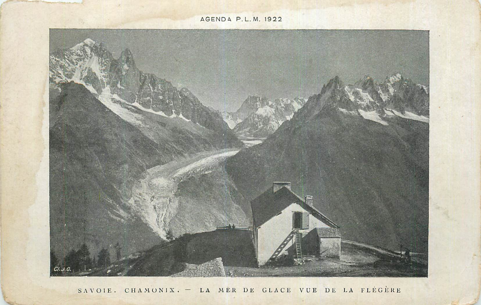 CPA Savoie Chamonix La Mer de Glace vue de la Flegere