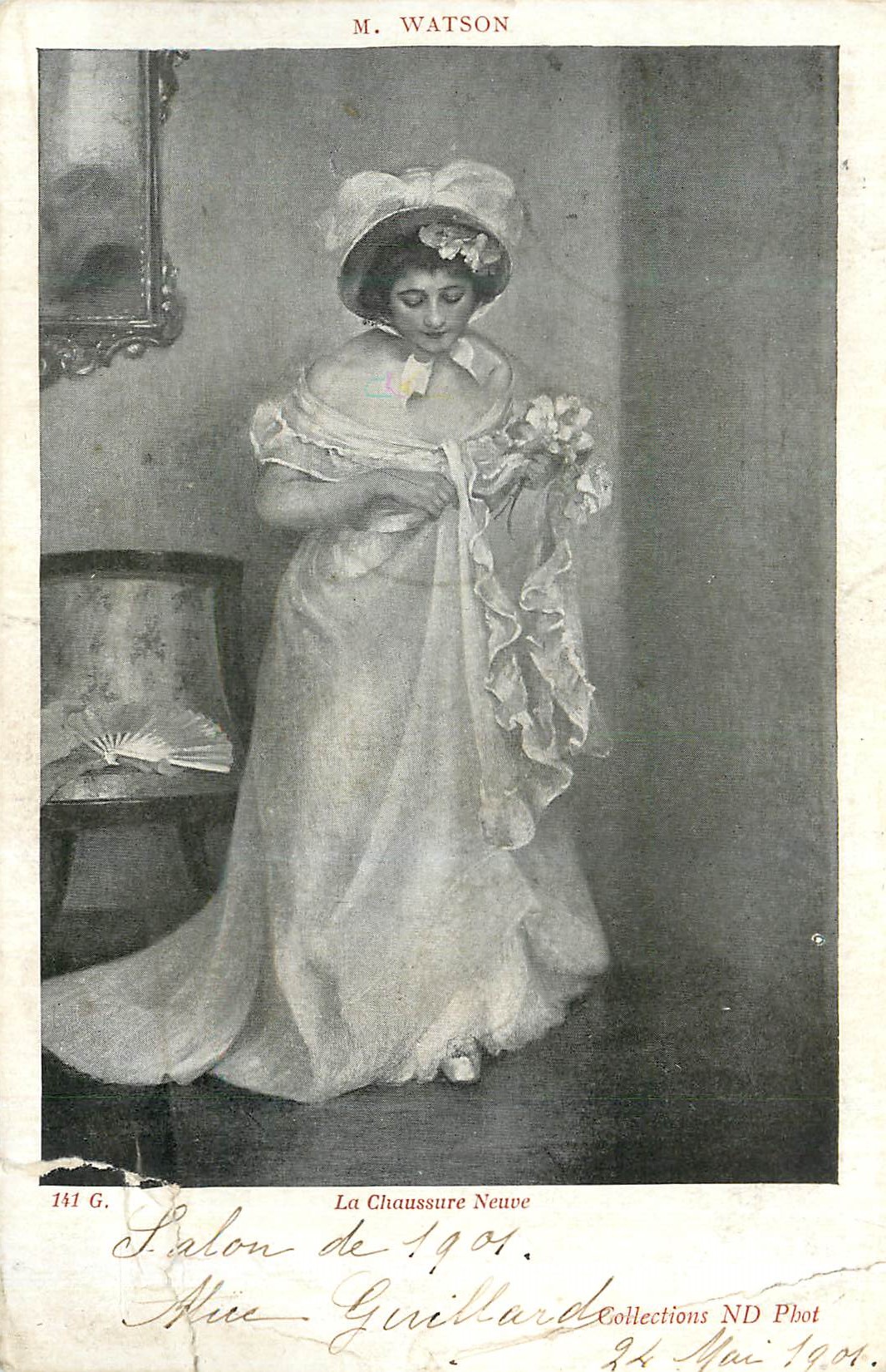 Femme en robe de soirée — Salon de 1901 — M. Watson, 141 G