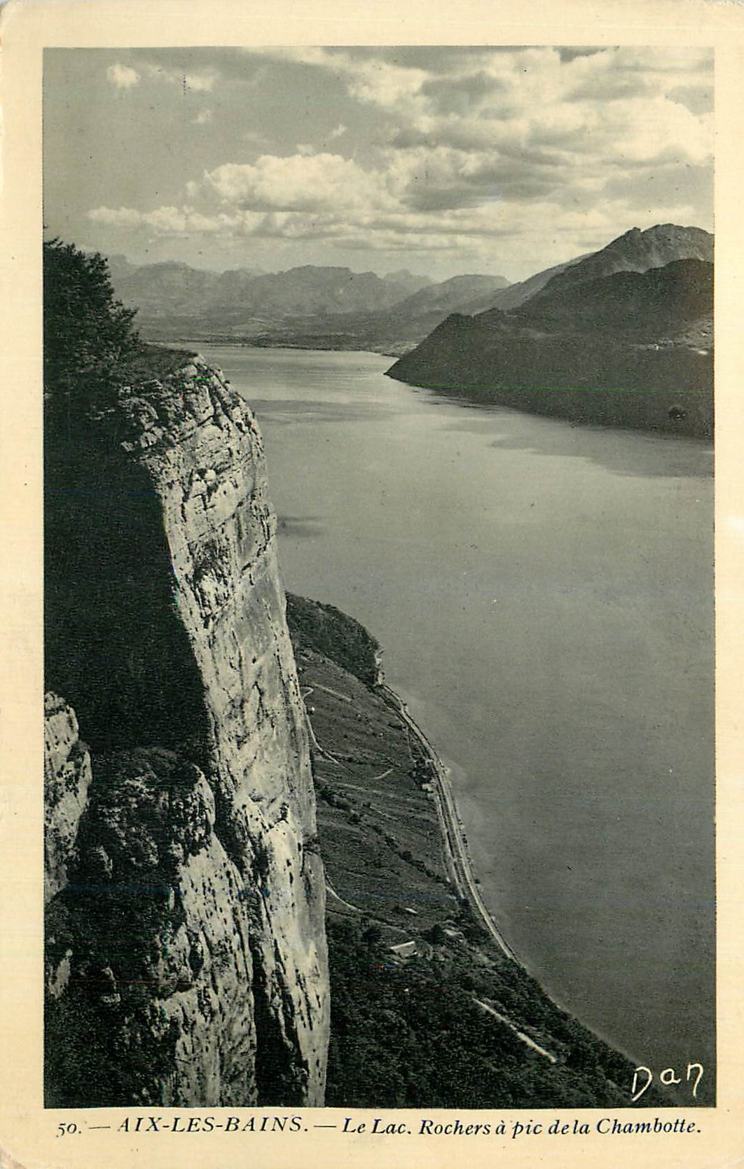 CPA Aix les Bains Le Lac Rochers a Pic de la Chambotte
