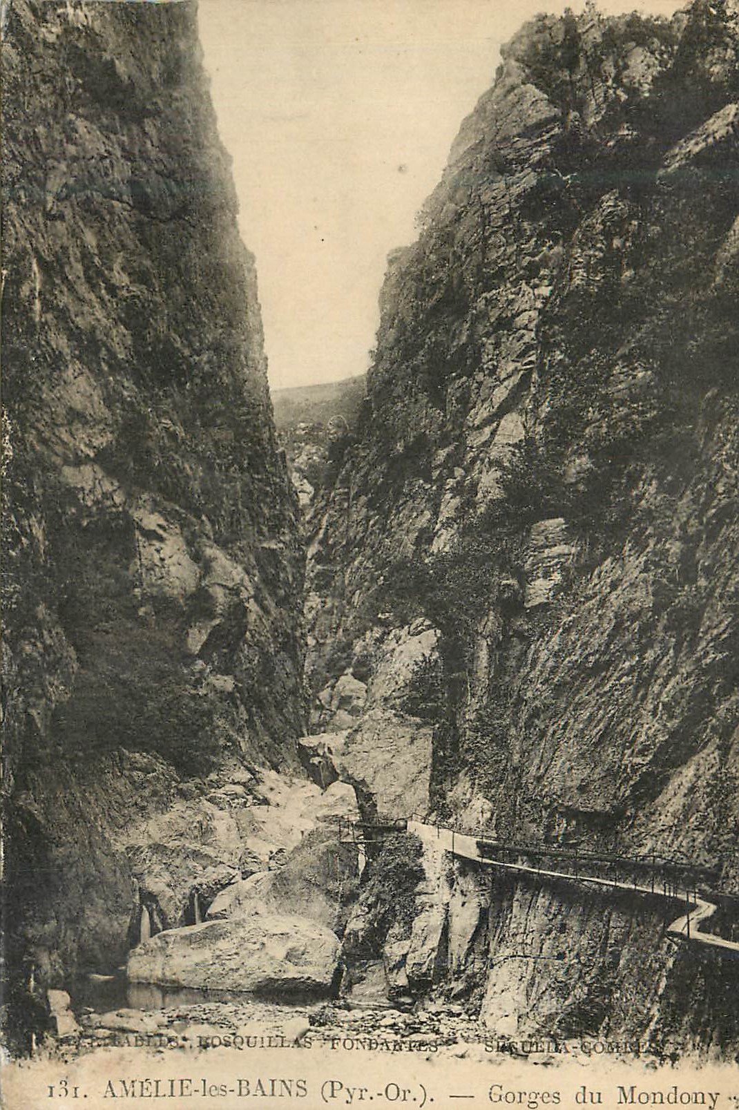 CPA Amelie les Bains (Pyr Or) Gorges du Mondony