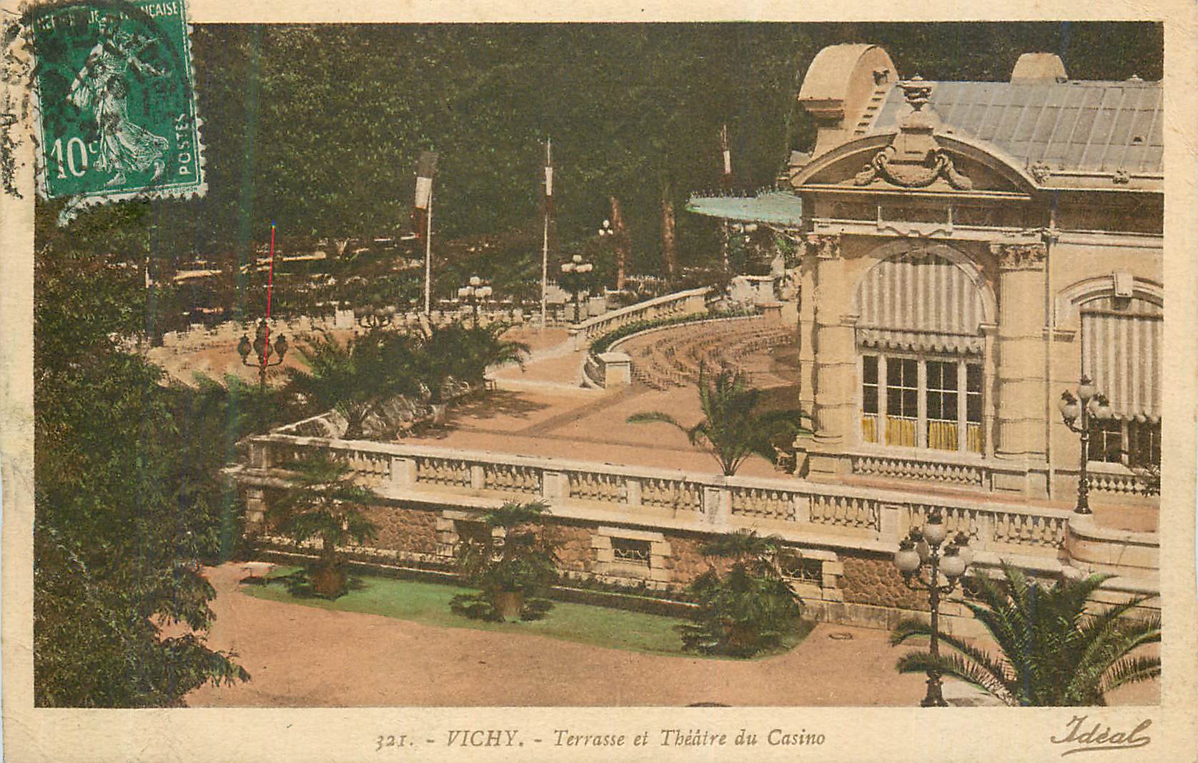 CPA Vichy Terrasse et Theatre du Casino