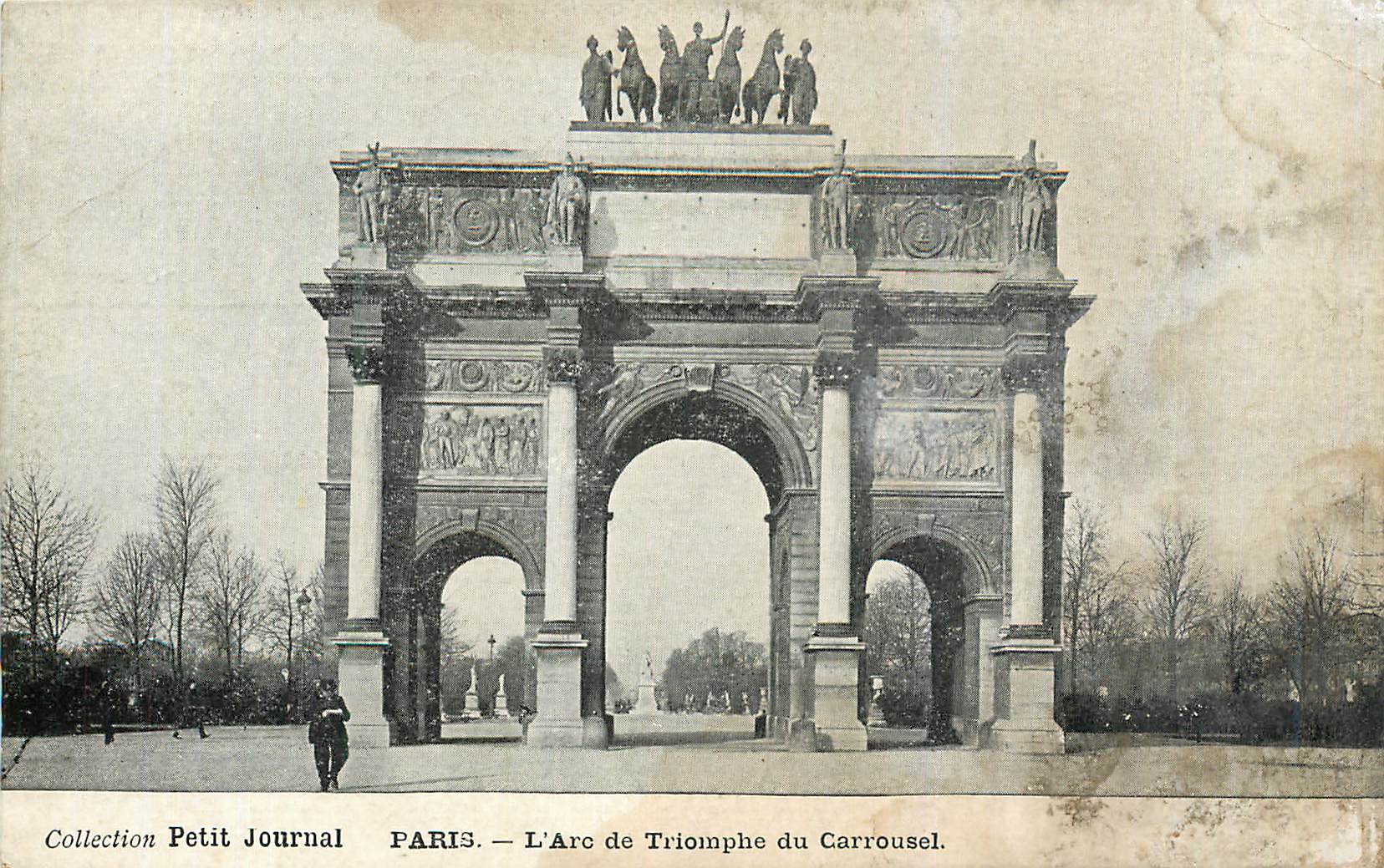 Paris — Der Arc de Triomphe du Carrousel — Sammlung Petit Journal