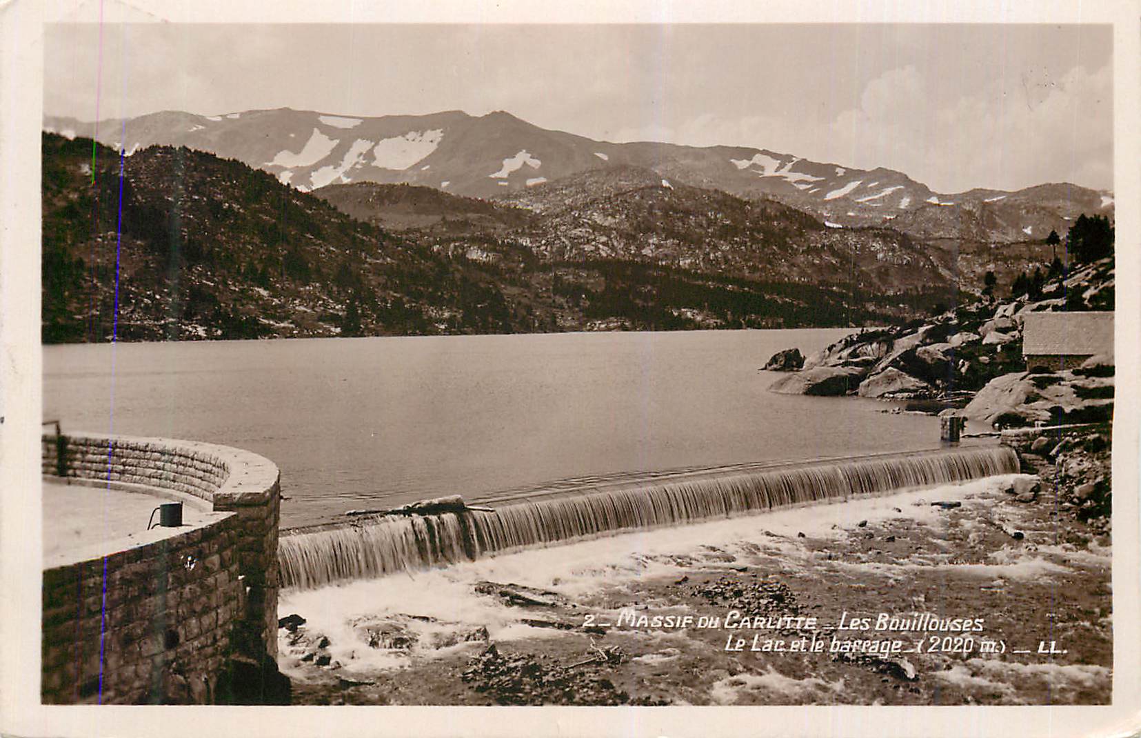 CPM Massif ou Carlitte Les Bouillouses Le Lac et le Barrage (2020 m)
