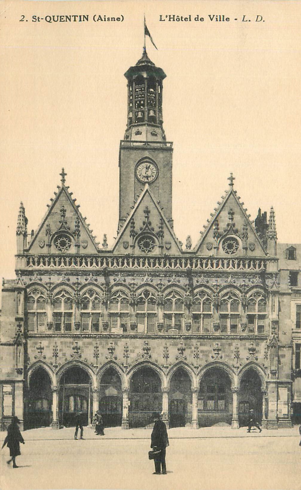 CPA St Quentin (Aisne) L'Hotel de Ville