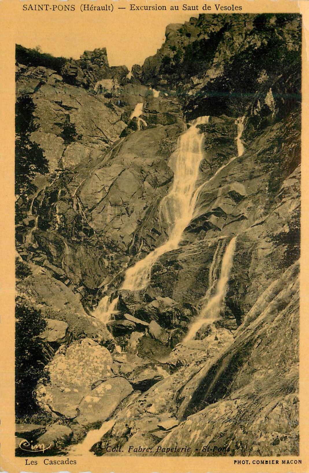 CPM Saint Pons (Herault) Excursion au Saut de Vesoles Les Cascades