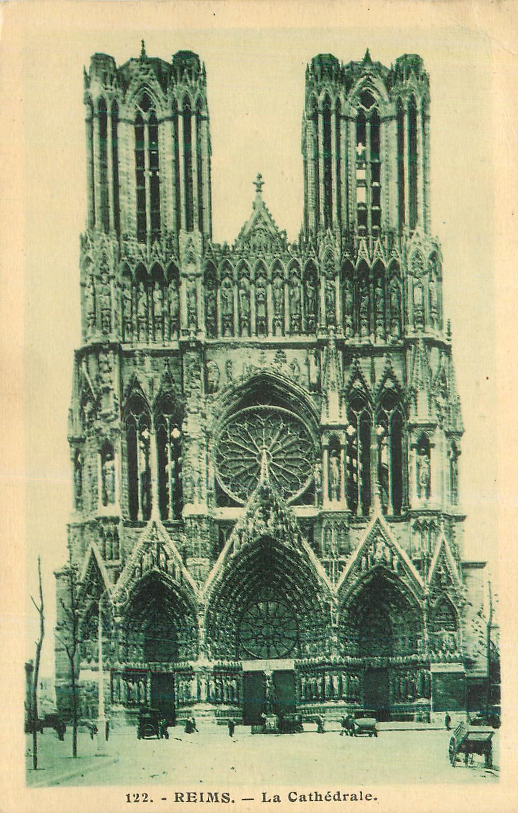 CPA Reims La Cathedrale