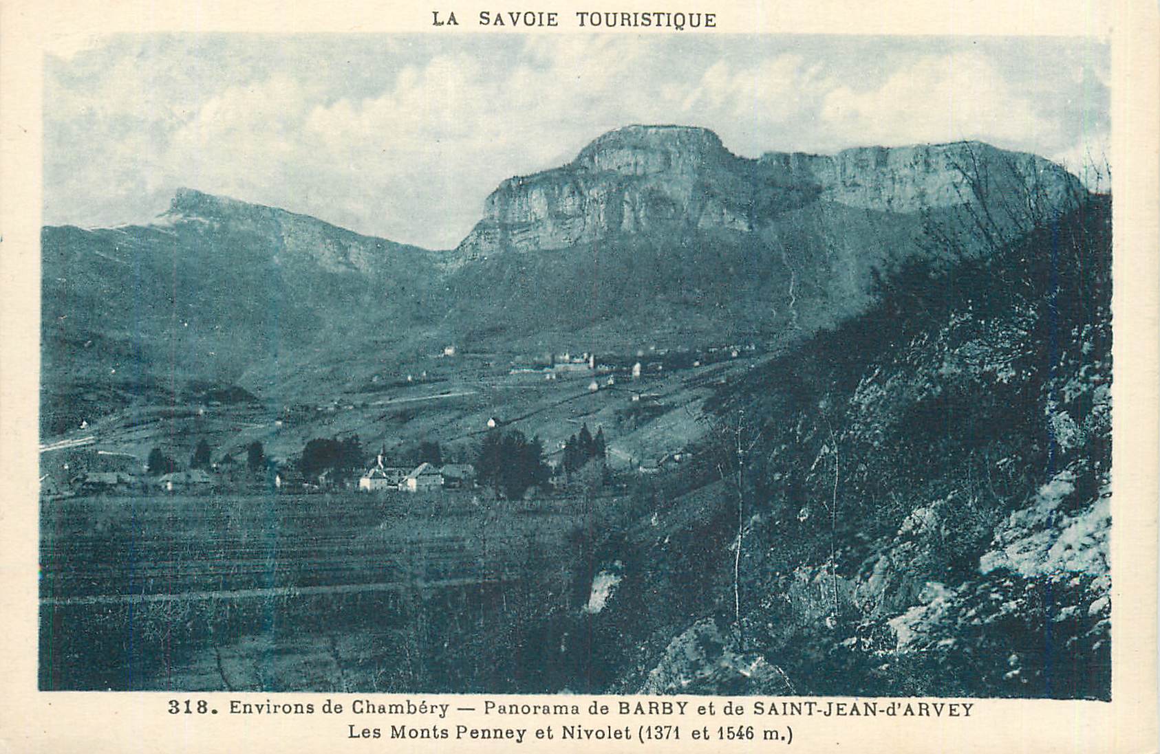CPA Environs de Chambery Savoie Touristique Panorama de Barby et de Saint Jean d'Arvey