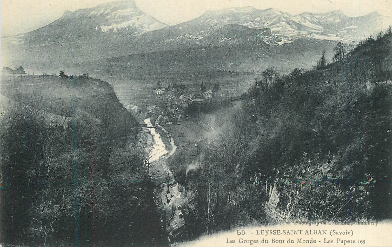 CPA Leysse Saint Alban (Savoie) Les Gorges du Bout du Monde Les Papeteries